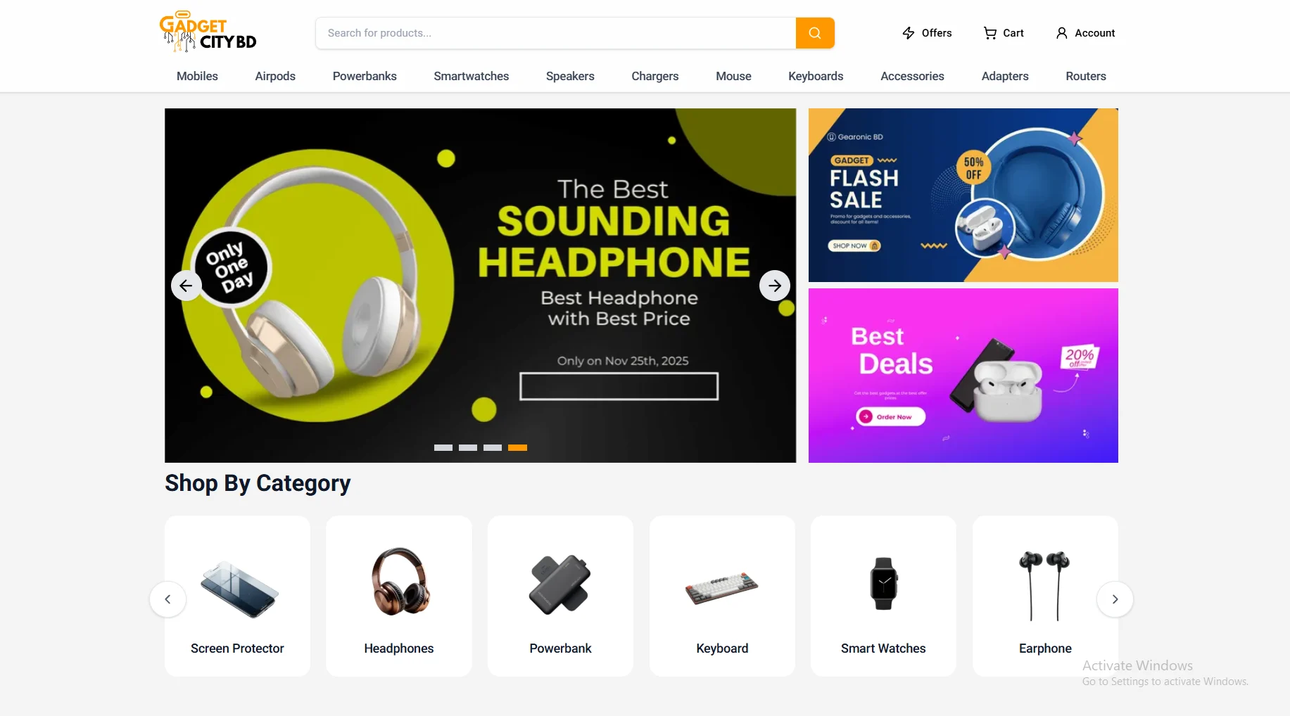 Gadget City BD Electronics E-Commerce